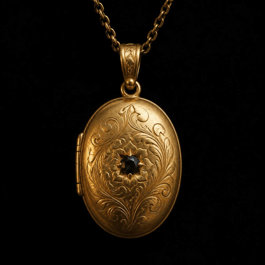 Antiek gouden medaillon